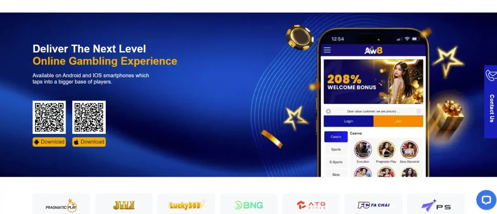 AW8 Casino on Mobile